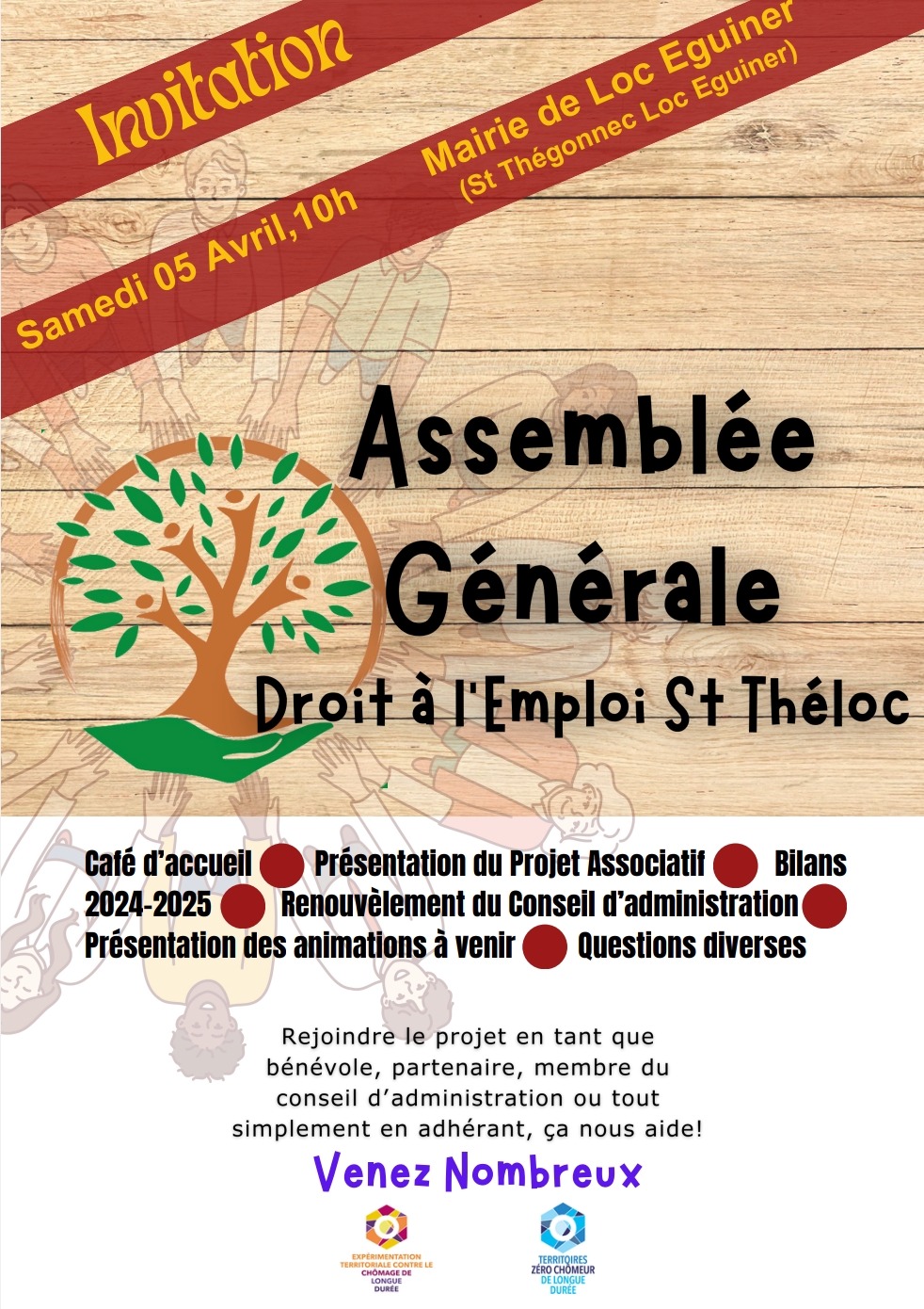 AG de l&rsquo;association le samedi 5 avril